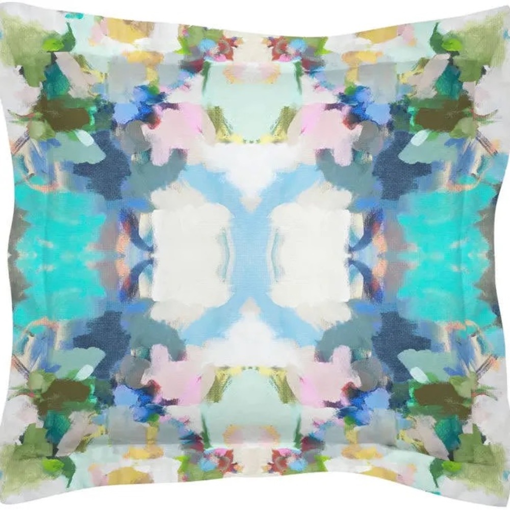 Laura Park - Park Avenue Print Euro Pillow Pair